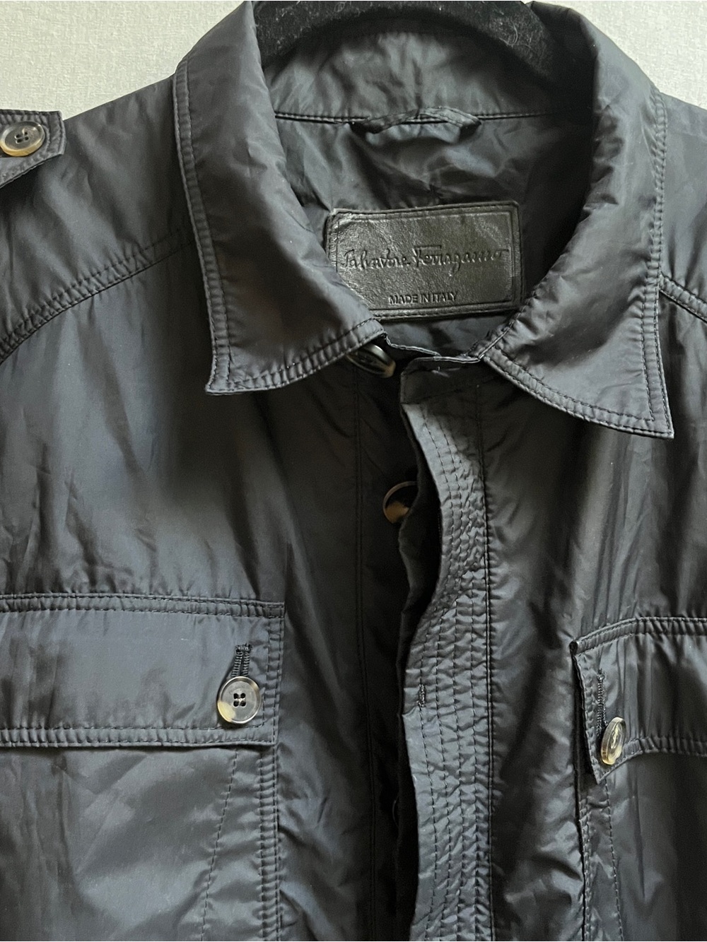 Salvatore Ferragamo Made In Italy Utility Field Jacket Size 56 / XL - Picture 9 of 9